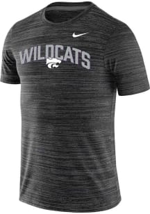 Nike K-State Wildcats Black Velocity Team Issue Short Sleeve T Shirt