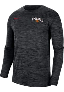 Nike Iowa State Cyclones Black Velocity Team Issue Long Sleeve T-Shirt