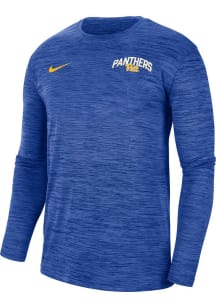 Nike Pitt Panthers Blue Velocity Team Issue Long Sleeve T-Shirt