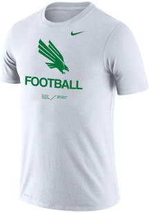 Nike North Texas Mean Green White Legend Football Locker Room Short Sleeve T Shirt