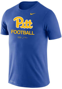 Nike Pitt Panthers Blue Legend Football Locker Room Short Sleeve T Shirt
