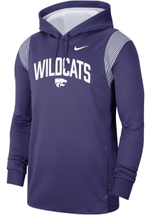 Nike K-State Wildcats Mens Purple Therma PO Hood