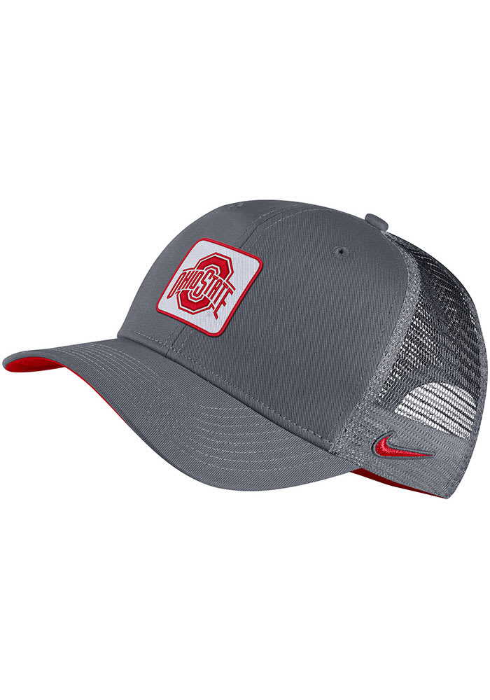 Nike Ohio State Buckeyes C99 Trucker Adjustable Hat - Grey