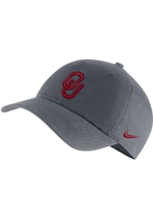 Nike Oklahoma Sooners H86 Logo Adjustable Hat - Grey