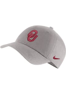 Nike Oklahoma Sooners H86 Logo Adjustable Hat - Grey