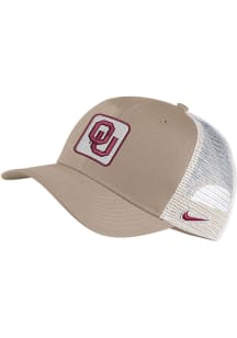 Nike Oklahoma Sooners C99 Trucker Adjustable Hat - Tan