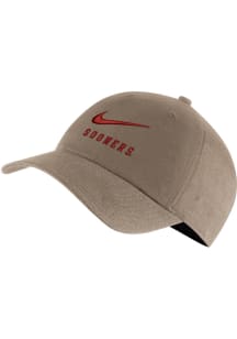 Nike Oklahoma Sooners H86 Swoosh Adjustable Hat - Tan