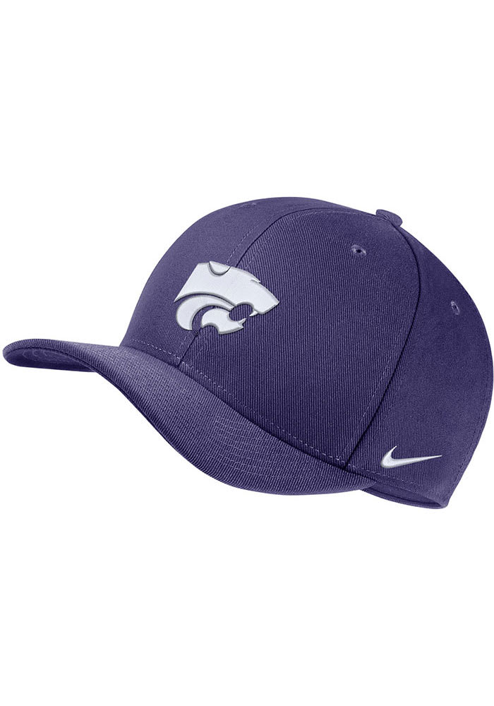 Nike K-State Wildcats Mens Purple C99 Swoosh Flex Hat