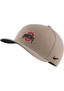 Nike Ohio State Buckeyes Mens Tan C99 Swoosh Flex Hat