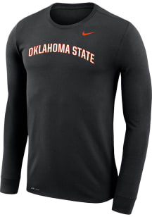 Nike Oklahoma State Cowboys Black DriFIT Legend Arch name Long Sleeve T-Shirt