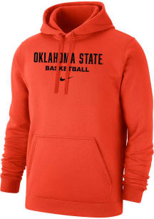 Nike Oklahoma State Cowboys Mens Orange Club Fleece Basketball Long Sleeve Hoodie