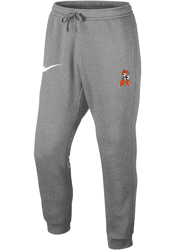OSU Cowboys Nike Grey Club Fleece Jogger Sweatpants