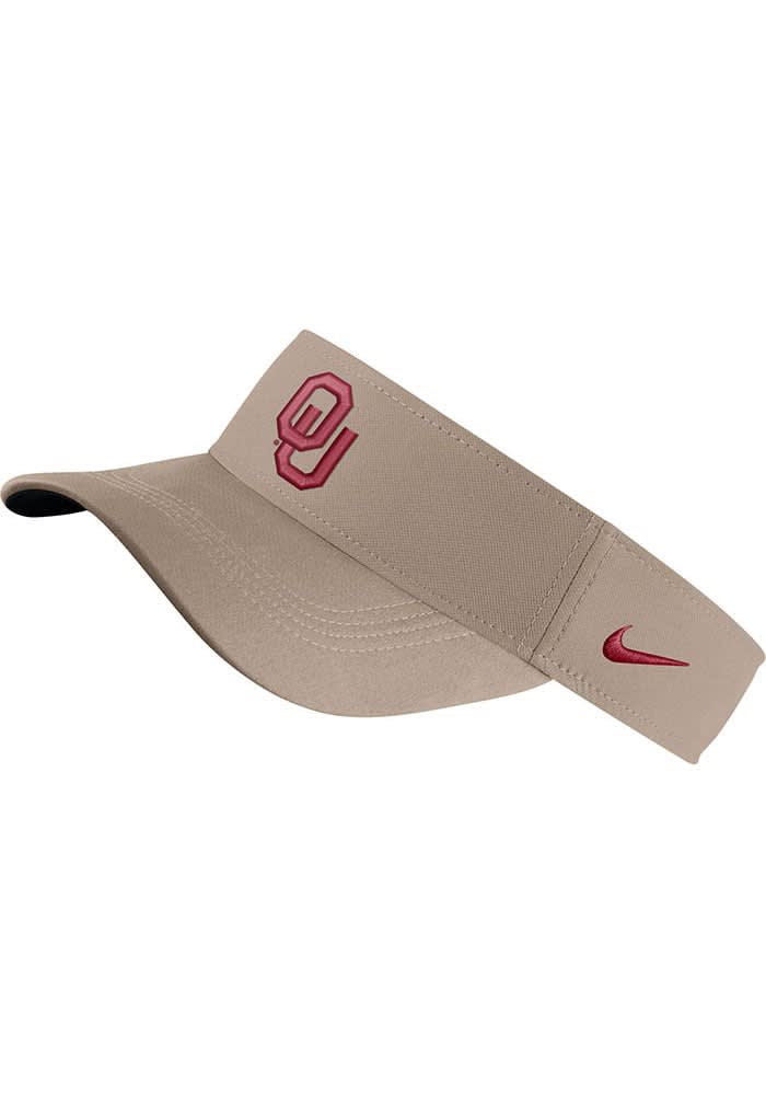 Oklahoma Sooners Dri-Fit TAN Nike Adjustable Visor - 19864589