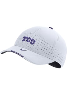 Nike TCU Horned Frogs Mens White 2022 Sideline C99 Flex Hat