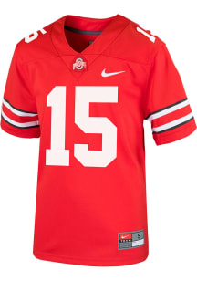 Ezekiel Elliott Ohio State Buckeyes Youth Red Nike Name and Number Football Jersey