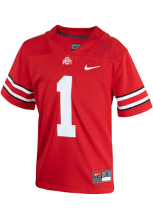 Justin Fields Ohio State Buckeyes Youth Red Nike Name and Number Football Jersey