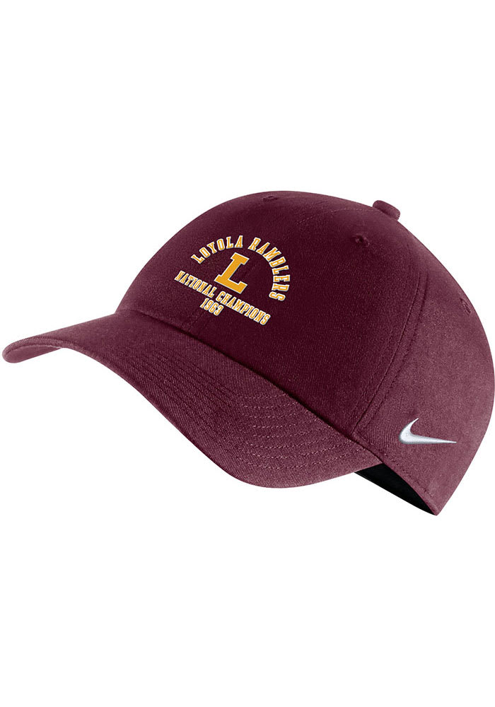 Nike Loyola Ramblers Game of Change Campus Adjustable Hat - Maroon
