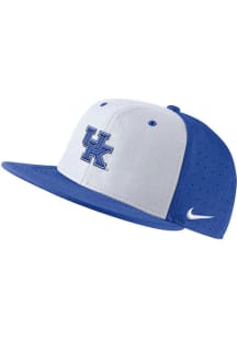 Nike Kentucky Wildcats Mens White Aero True On-Field Baseball Fitted Hat