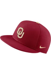 Nike Oklahoma Sooners Mens Cardinal Aero True On-Field Baseball Fitted Hat