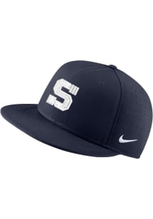 Nike Penn State Nittany Lions Mens Navy Blue Aero True On-Field Baseball Fitted Hat