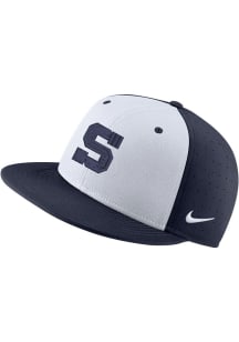 Nike Penn State Nittany Lions Mens White Aero True On-Field Baseball Fitted Hat