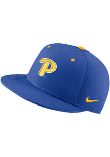 Nike Pitt Panthers Mens Blue Aero True On-Field Baseball Fitted Hat