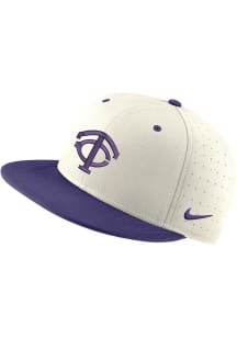 Nike TCU Horned Frogs Mens Tan Aero True On-Field Baseball Fitted Hat