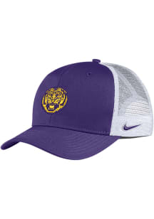 Nike LSU Tigers Rubberized Aero Meshback Adjustable Hat - Purple