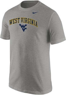 Nike West Virginia Mountaineers Grey Arch Logo Short Sleeve T Shirt