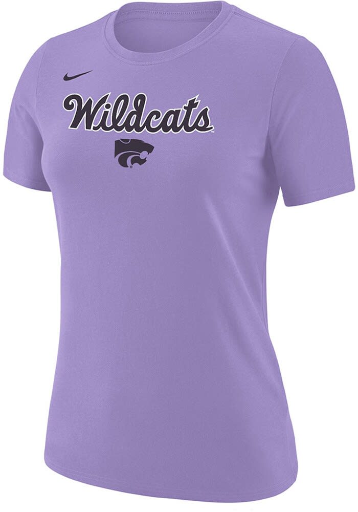 Nike K-State Wildcats Lavender Script Varsity Short Sleeve Polo, Lavender, 100% POLYESTER, Size S, Rally House