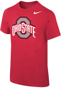 Nike Ohio State Buckeyes Youth Red Primary Short Sleeve T-Shirt