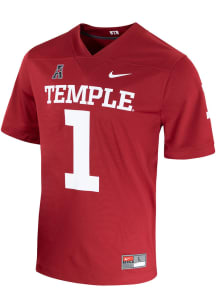 Nike Temple Owls Red Replica Football Jersey