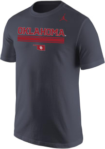 Nike Oklahoma Sooners Grey Alternate Short Sleeve T Shirt