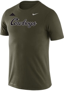 Nike Oklahoma State Cowboys Olive Folds of Honor Script Short Sleeve T Shirt