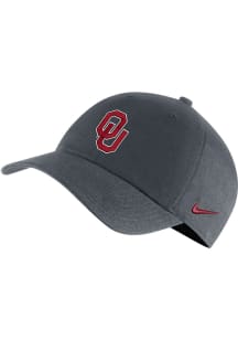 Nike Oklahoma Sooners USA Campus Adjustable Hat - Grey
