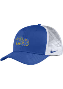 Nike Pitt Panthers Rubberized Aero Meshback Adjustable Hat - Blue