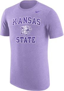 Nike K-State Wildcats Lavender Vault Number One Triblend Short Sleeve Fashion T Shirt