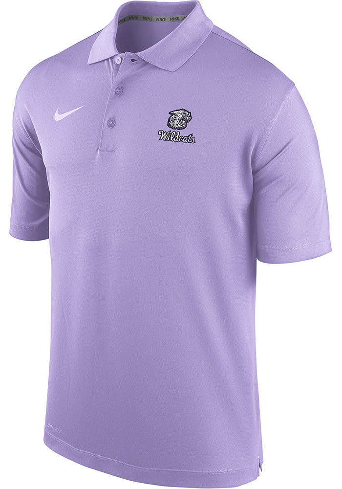 Nike K-State Wildcats Mens Lavender Vault Varsity Short Sleeve Polo