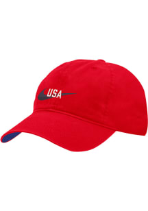 Nike Team USA Swoosh Campus Adjustable Hat - Red