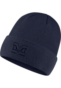 Nike Michigan Wolverines Navy Blue Logo Mens Knit Hat