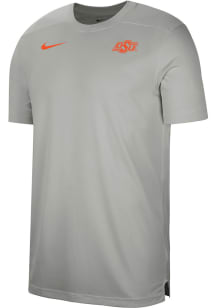 Nike Oklahoma State Cowboys Youth Grey Coach Short Sleeve T-Shirt