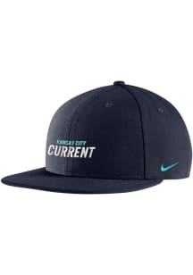 Nike KC Current Navy Blue Nike Pro Flatbill Mens Snapback Hat