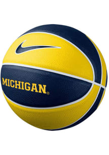 Michigan Wolverines Yellow Nike Training Rubber Basketball