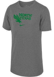 Nike North Texas Mean Green Youth Grey Legend Team Issue Short Sleeve T-Shirt