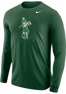 Mens Michigan State Spartans Green Nike Sparty Golf Tee