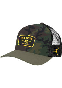 Nike Green Michigan Wolverines C99 Trucker Adjustable Hat