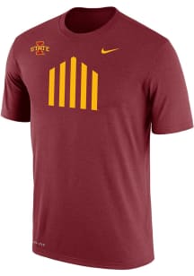 Nike Iowa State Cyclones Cardinal Jack Trice Symbol Short Sleeve T Shirt
