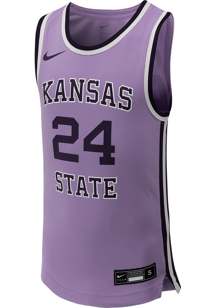 Men's Nike #23 Lavender Kansas State Wildcats Replica Basketball Jersey
