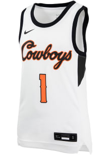 Nike Oklahoma State Cowboys Youth Replica White Basketball Jersey