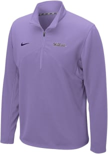 Mens K-State Wildcats Lavender Nike Dri-Fit Qtr Zip Pullover